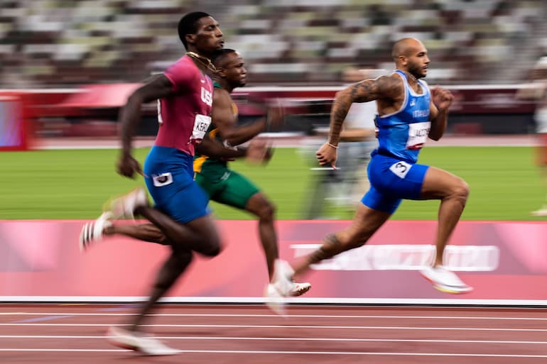 Marcell Jacobs corre in 9 secondi e 80 i 100 metri olimpici