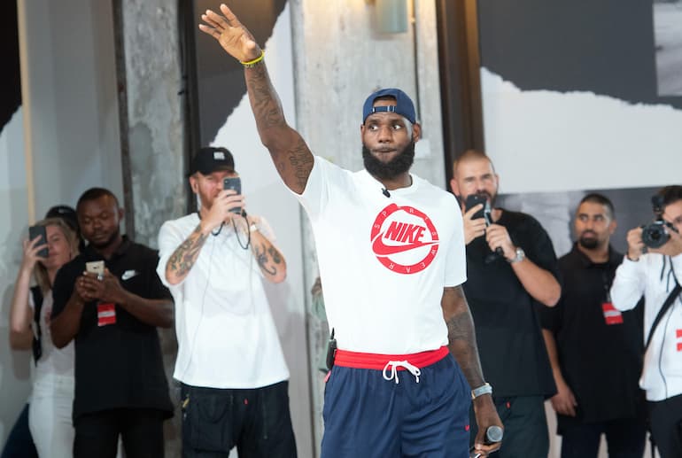 LeBron testimonial Nike