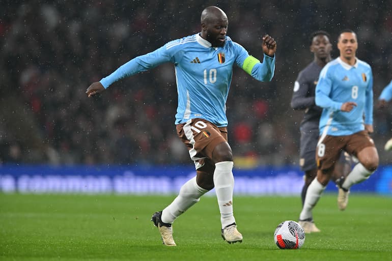 Lukaku con la seconda maglia del Belgio