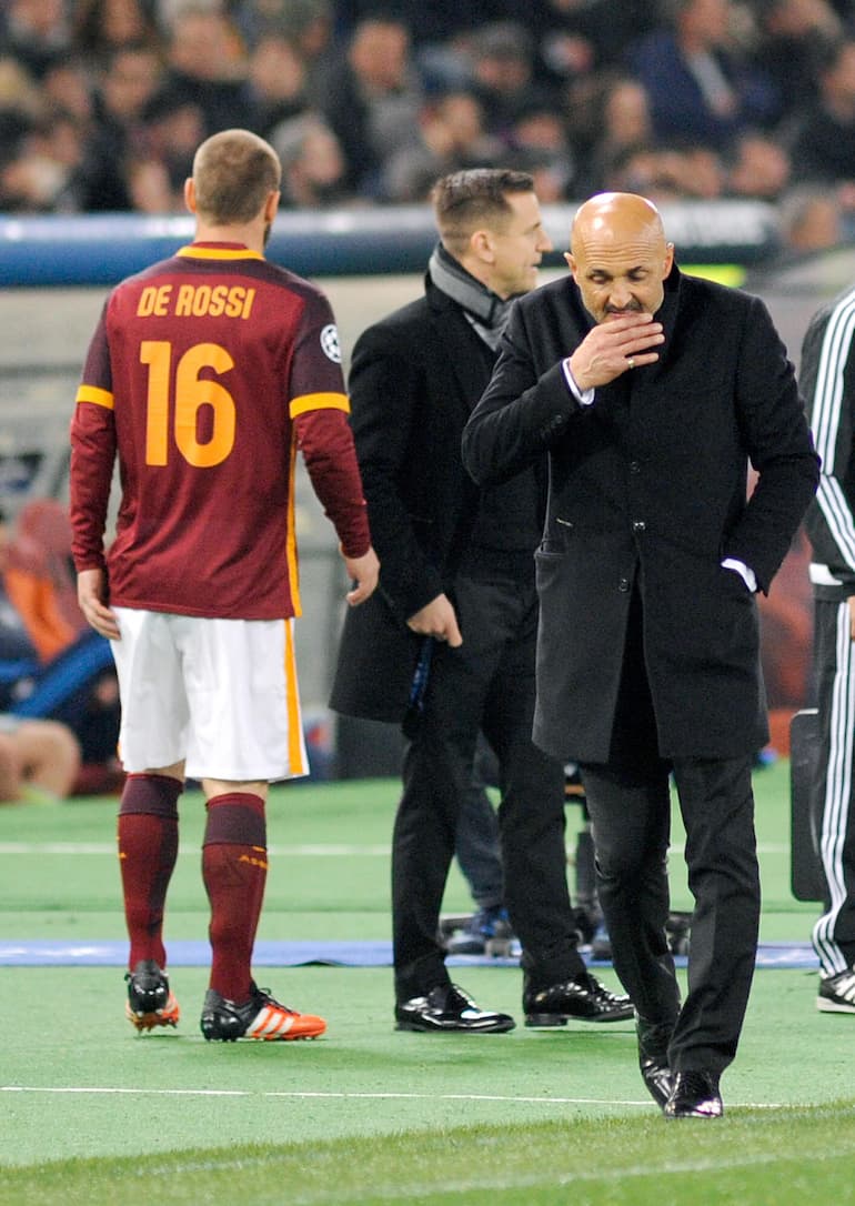 Luciano Spalletti con Daniele De Rossi